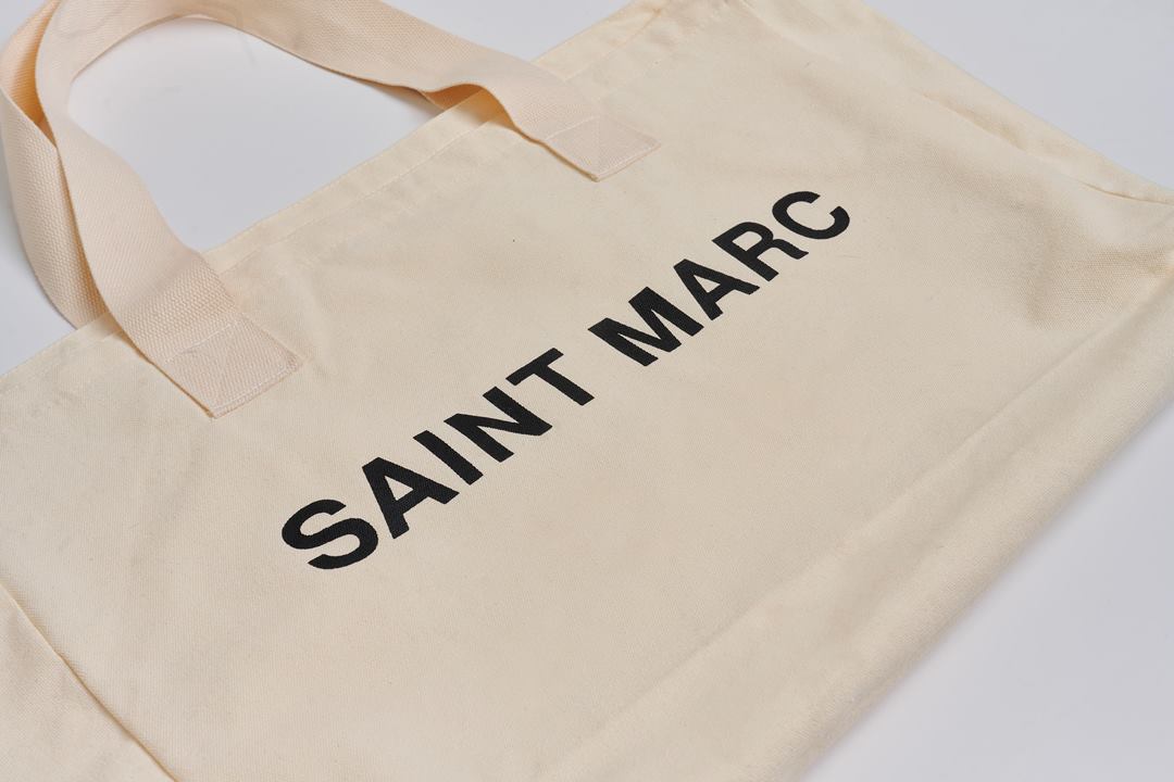 Beige Saint Marc Core Canvas XL Tote Bag