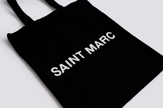 Black Saint Marc Core Canvas M Tote Bag