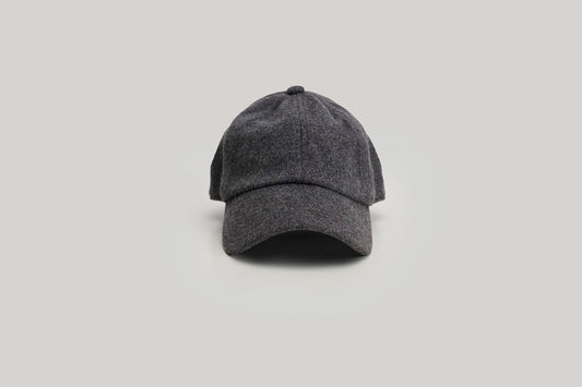Saint Marc Wool-blend Baseball Cap by Crown Cap - Dark Gray