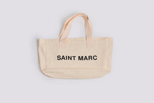 Beige Saint Marc Core Canvas XL Tote Bag