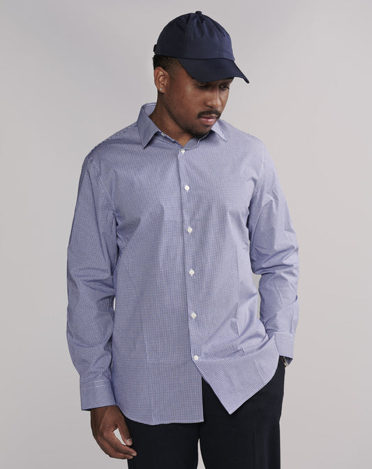 Gingham Long Sleeve Dress Shirt